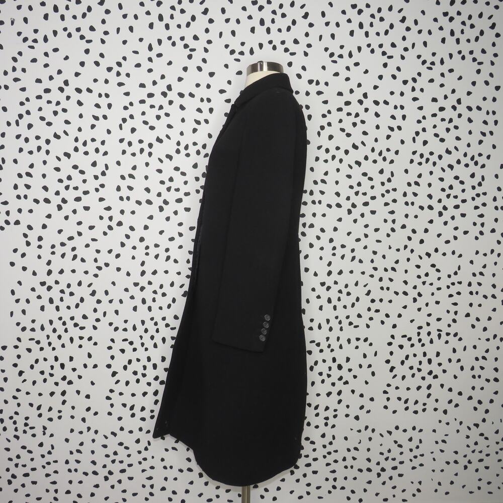 J. Crew Black Classic Longline Tailored Peacoat - Picture 4 of 8